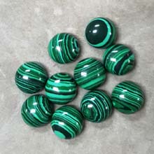 12MM ROUND CABOCHON SYNTHETIC MALACHITE(10PCS/BAG)
